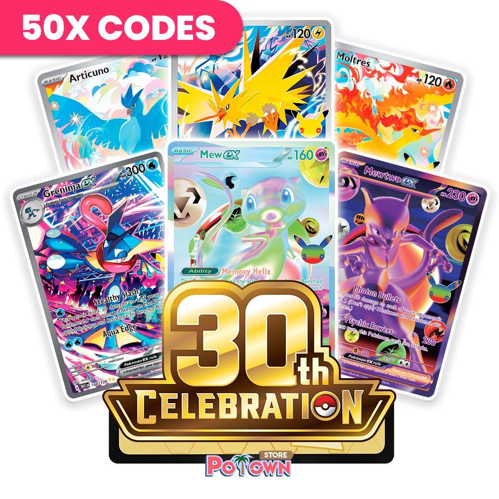 30th Celebration 50x - PTCGL Codes Bulk